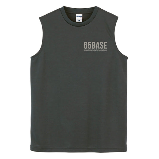 【S・Mサイズのみ】65BASE ノースリーブ 3色 黒・白・グレー(送料込み3,000円)